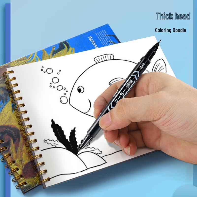 Dual-Tip Oil-Based Permanent Marker Pen Set