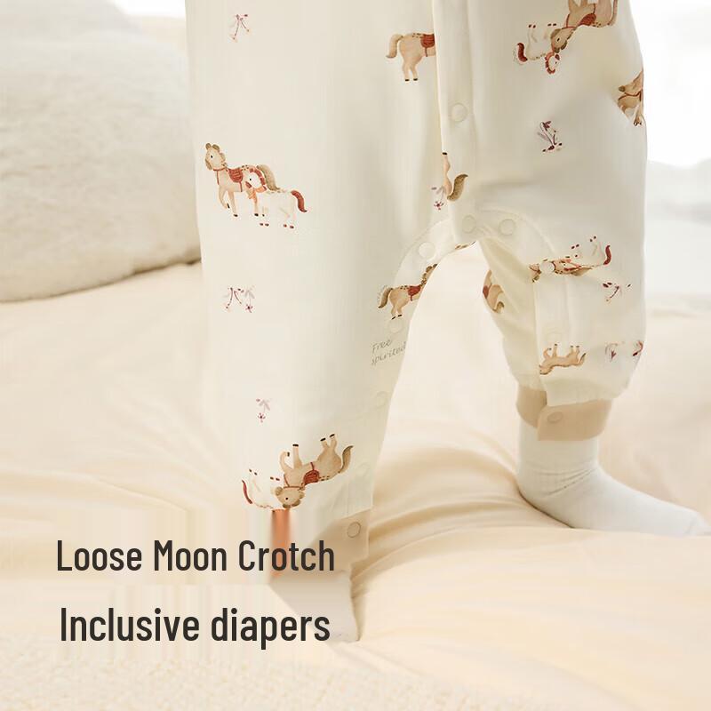 YEEHOO Newborn Pure Cotton Long Sleeve Romper