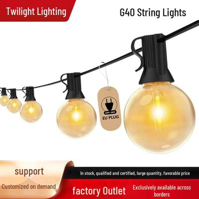 G40 LED String Lights for Indoor/Outdoor Courtyard Wedding Décor