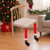 4pcs Long Santa Claus Table Leg Cover Universal Furniture Feet Sleeve  Household