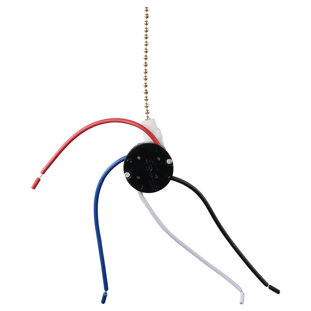 ZE-208s Выключатель потолочного вентилятора E89885 Никелевый выключатель с цепочкой для вентилятора 3 скорости 4 провода для замены света вентилятора Выключатель света