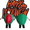 Funny Halloween Watermelon Jumpsuits Cosplay Costume Party Performance Clothes