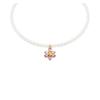 Idyllia Flower-embellished Crystal Necklace for Men and Women, Couple Version, Pink 5725739