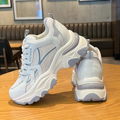 Luxury New Mesh Breathable and Comfortable Morning Running Sports Shoes for Women's Lightweight and Trendy Casual Shoes Sneakers