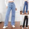 Autumn Casual High-Waisted Wide-Leg Women's Jeans