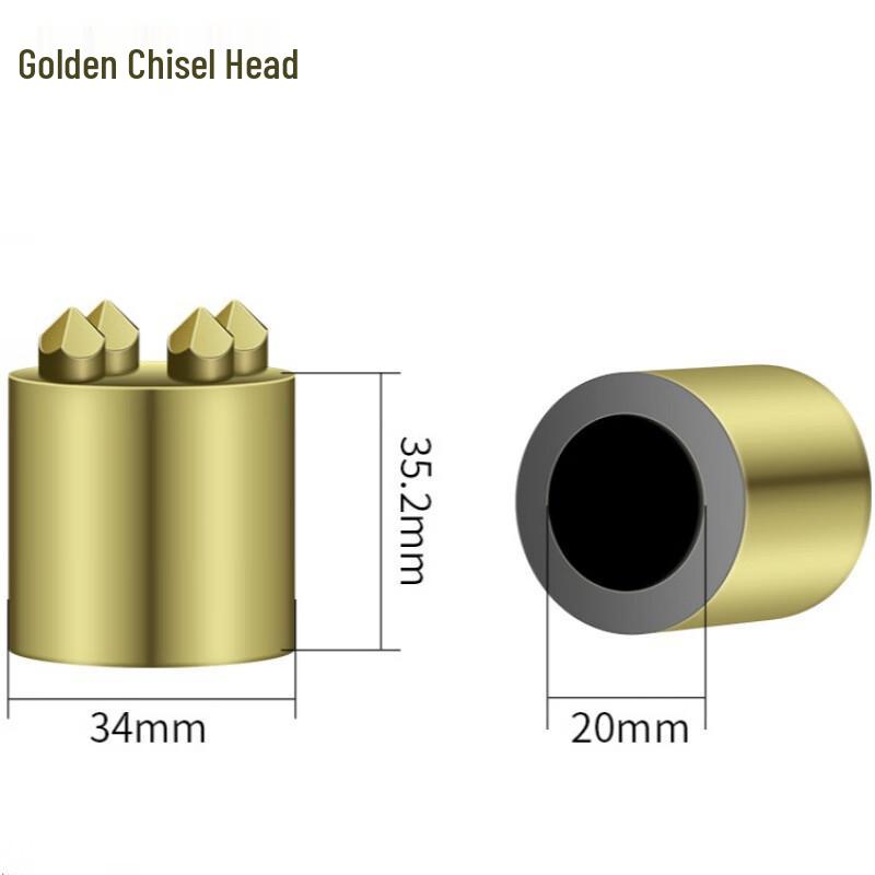 Handheld Double-Headed Alloy Bush Hammer CN plug (adapter included)