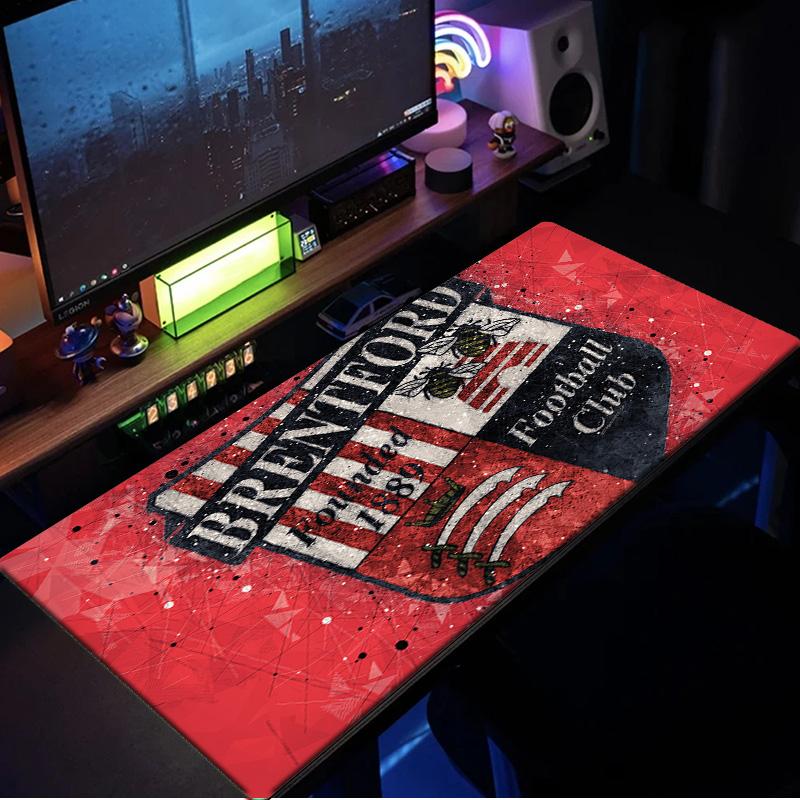 Brent-ford Football Club Crest Mouse Pad, Rubber Base, Mouse Pad for Gamers and Office Use, Gaming Desk , Easy To Clean Mat Christmas Fan Gifts