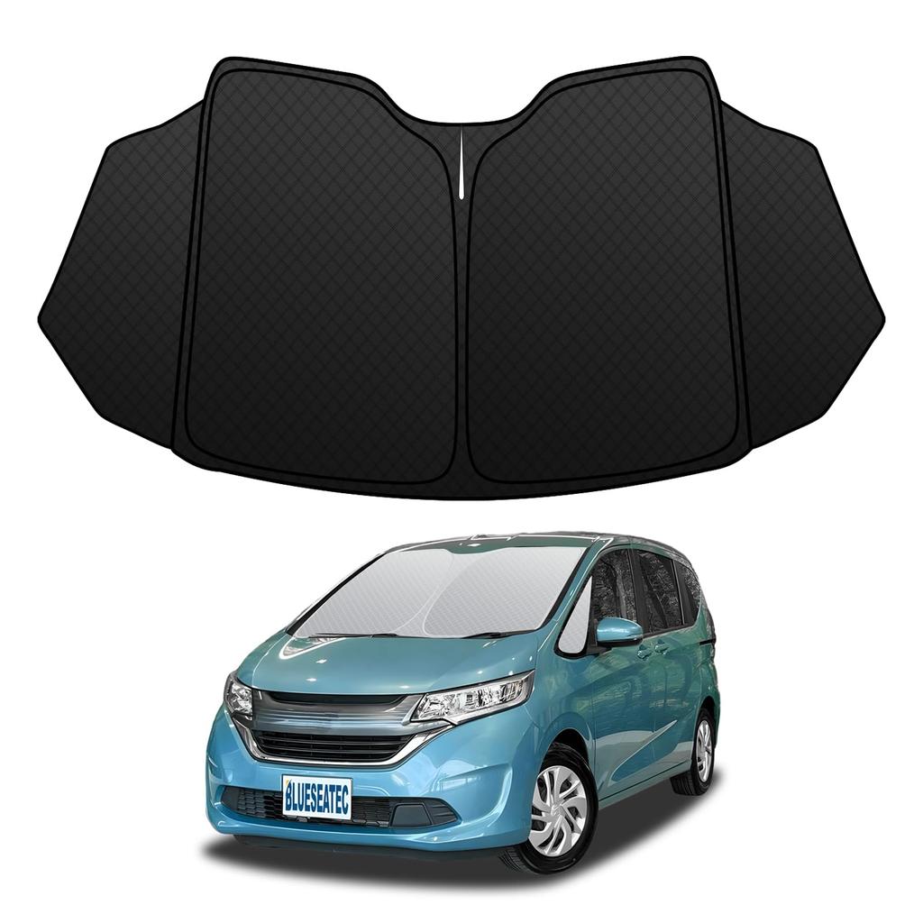 Honda Freed Windshield Sunshade UV No Suction Cups Light Summer UV Easy Installation and Interior Includes Storage Bag [Reinforced Edition] GB5/6/7/8