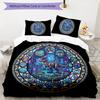 Dinosaur Tech Glass Pattern Bedding,Quilt Set Quilt Cover Pillowcase Home Birthday Gift (1 * Duvet Cover + 2 * Pillowcase, Without Core)
