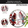Acrylic Cardinal Bird Suncatcher Stained Glass Effect Window Hanging Ornament Bird Lover Gifts for Mom Grandma