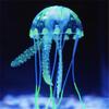 1PC Artificial Glowing Jellyfish Fake Fluorescent Effect Aquarium Fish Tan Ornament Beauty Bar Party