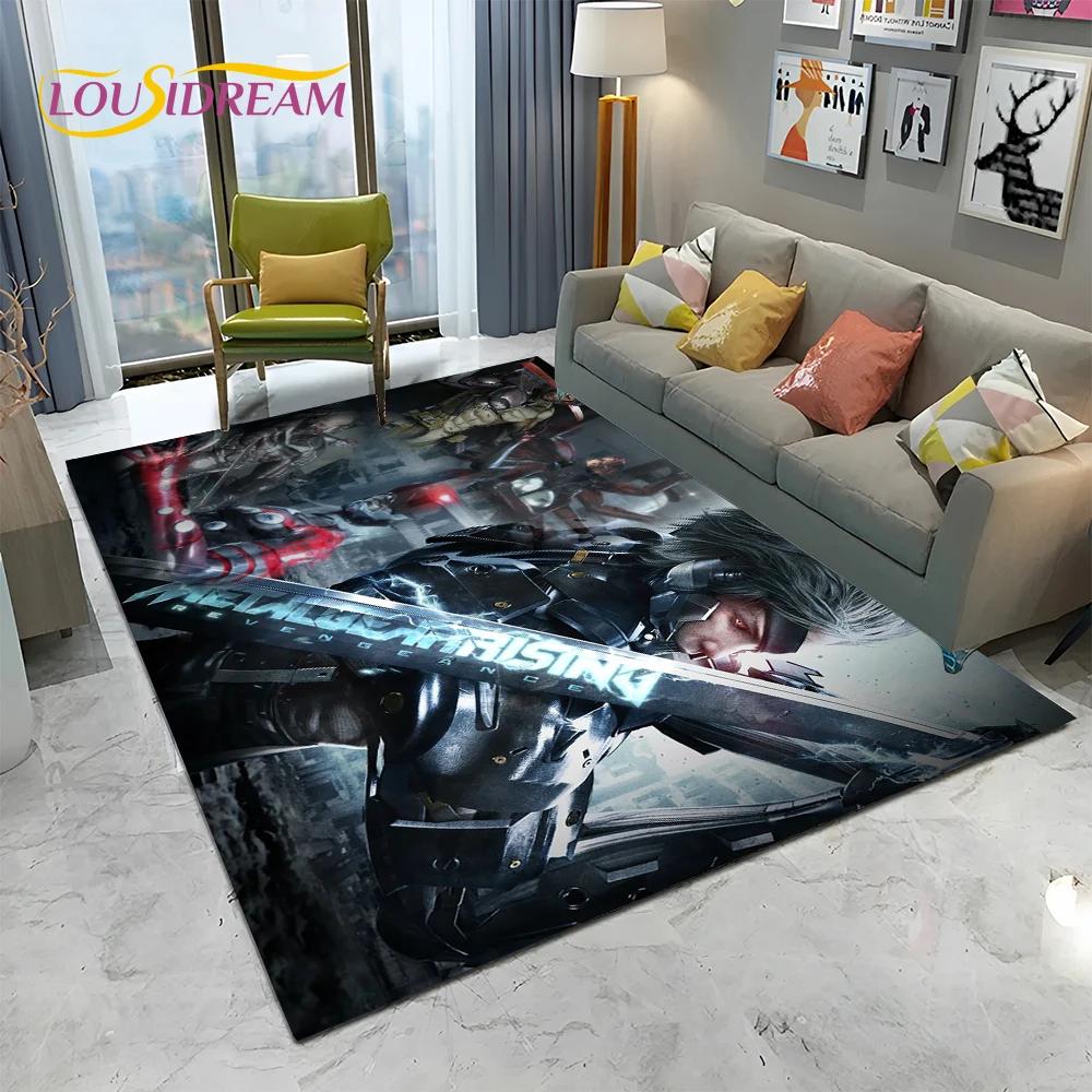 3D Game Metal Gear Solid Cartoon HD Carpet Rug for Home Living Room Bedroom Sofa Doormat Decor,kids Area Rug Non-slip Floor Mat