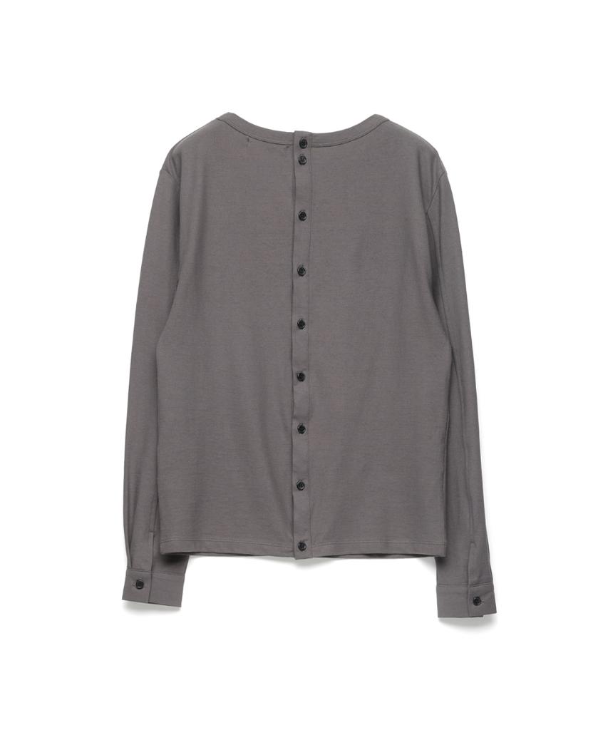 Haechinglum Triple Henley Neck Tee Rose Gray
