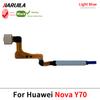 Home Button For Huawei Nova Y71 Plus Y71 Fingerprint Sensor Home Return Key Menu Power Button Flex Ribbon Cable Black White Blue