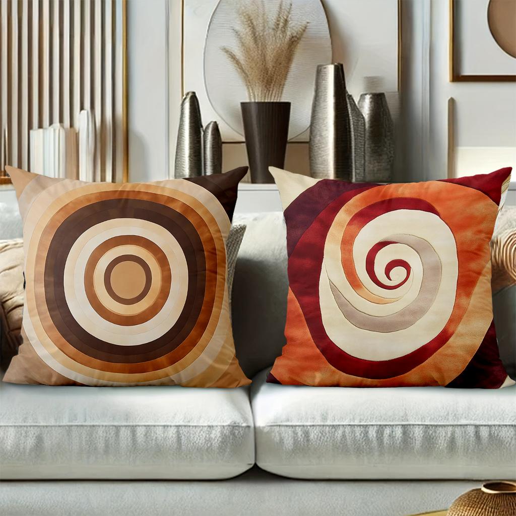 Retro Style Geometric Pattern Decorative Throw Pillows Polyester pillowcase, sofa decorative cushion cov Headboard Pillow