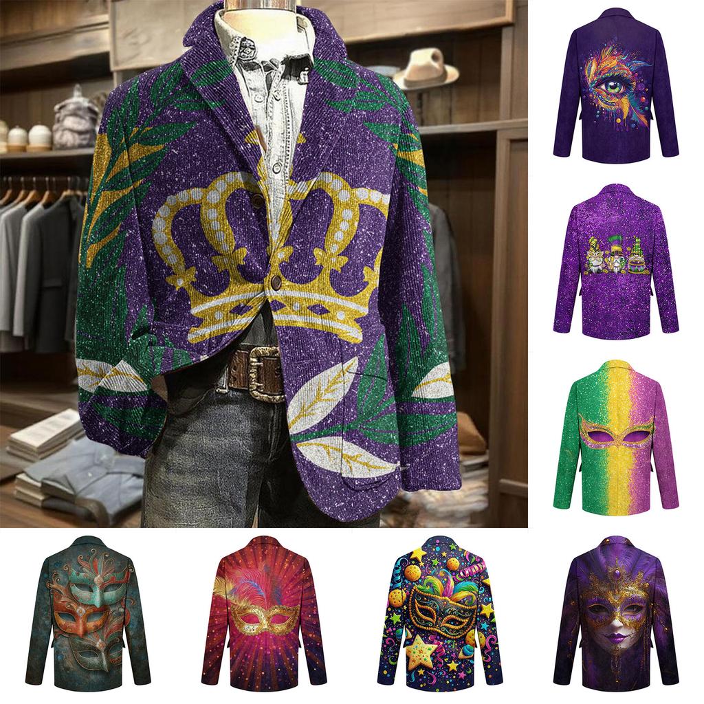 Men's Business Casual Carnival Corduroy Jacket