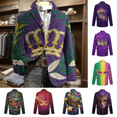 Herren Business Casual Karneval Cordjacke