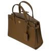 Tory Burch Walker Adjustable Detachable Shoulder Strap Leather Briefcase Crossbody Tote Bag Small Women bags Hazelnut-Brown 73625-244