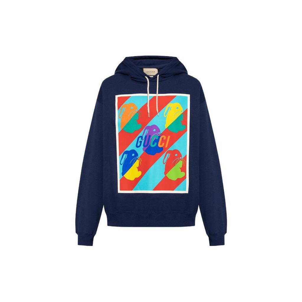 Gucci Chinese New Year Bunny Print Hooded Sweatshirt 728986-XJE78-4684