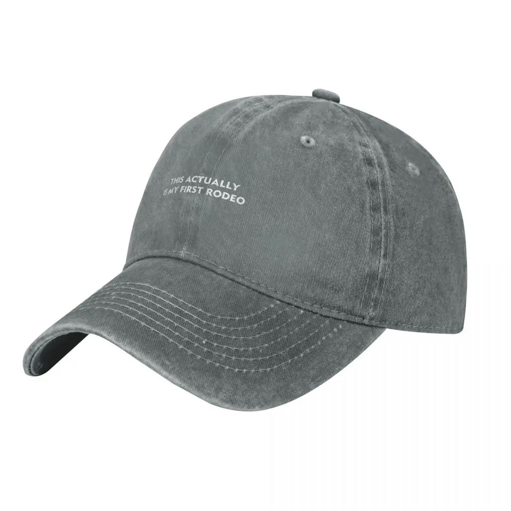 This is Actually My First Rodeo Baseball Cap Vintage sun caps designer cap Snapback Cap Trucker Hats For Unisex Womens