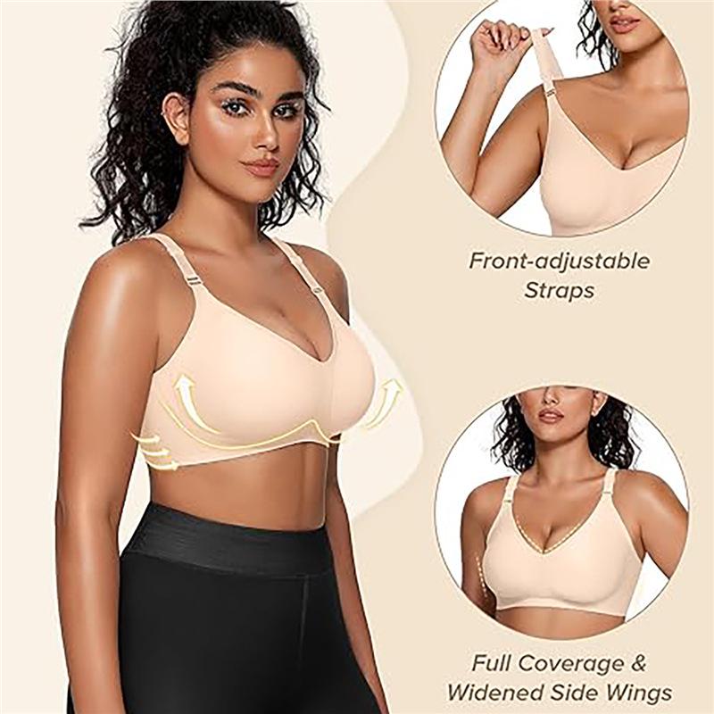Plus Size Seamless Wire-Free Bra Vest – Anti-Sagging, Smooth European-American Style