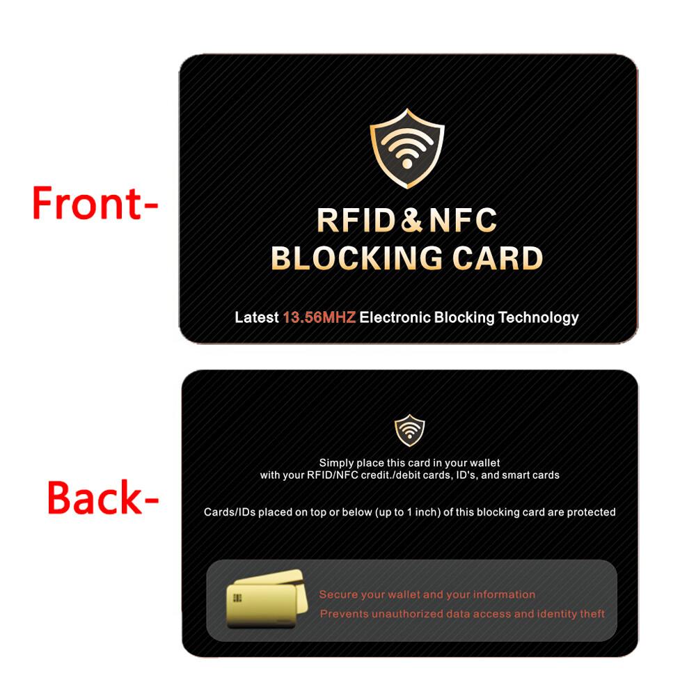 RFID Blocking Card 5 Pack Bank Debit Credit Card Protector Anti-Theft Contactless NFC Blocker Entire Wallet Protection