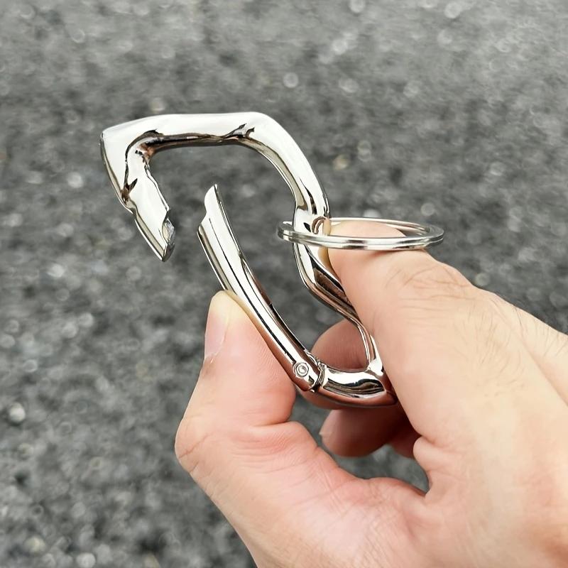 1PCS Zinc Alloy Mountaineering Belt Buckle Metal Essential Belt Icon Carabiner Waist Hanging Keychain Women Men Bag Pendant