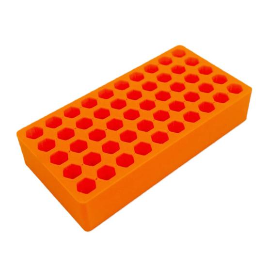 50 Holes Bits Storage Box Screwdriver Bit Organizer Hex Impact Drill Bits Attachment Organizer Plastic Compact Portable Case