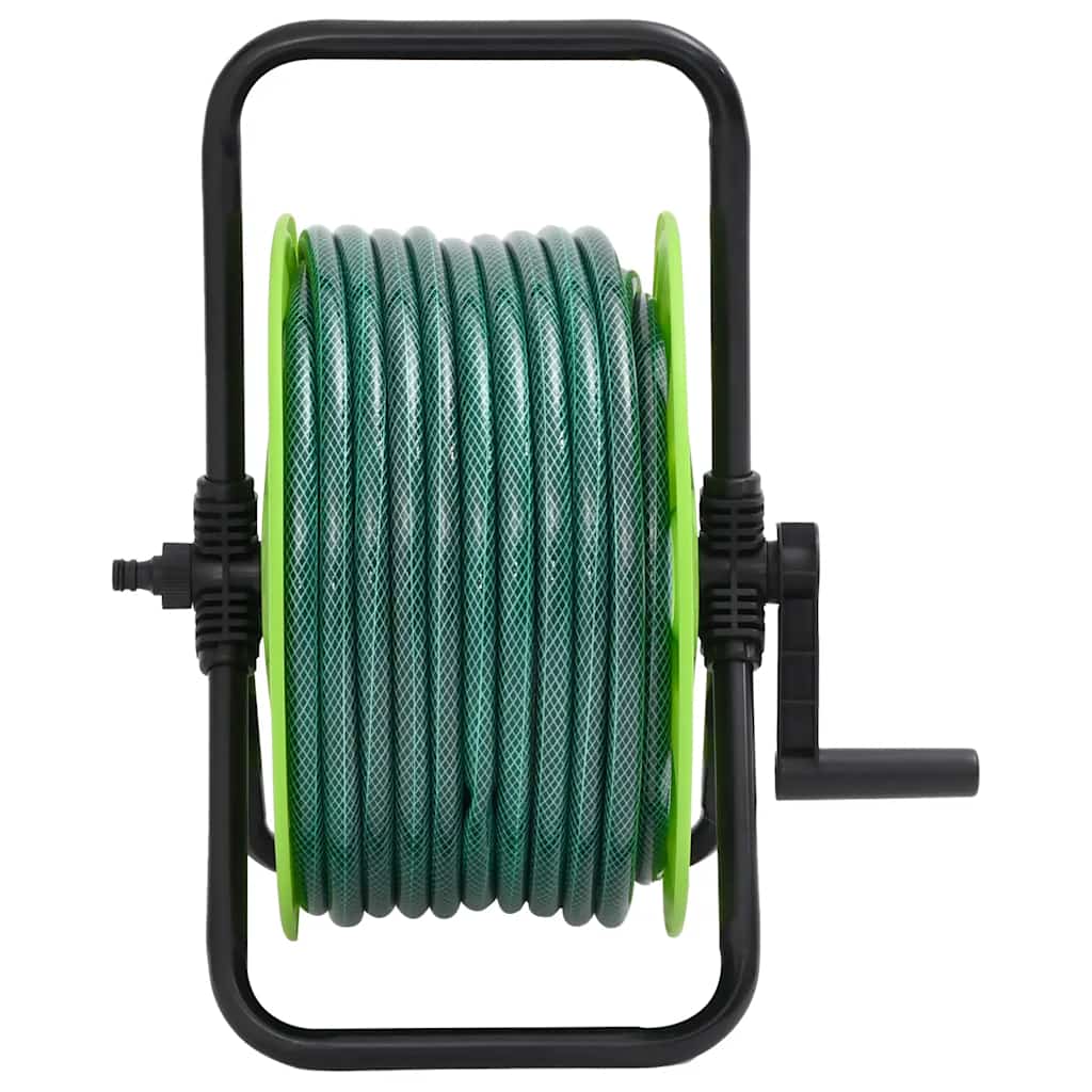 Vidaxl Wolnostojący Bęben Z Wężem I Złączkami, 0,5", 20M, Zielony, Pvc