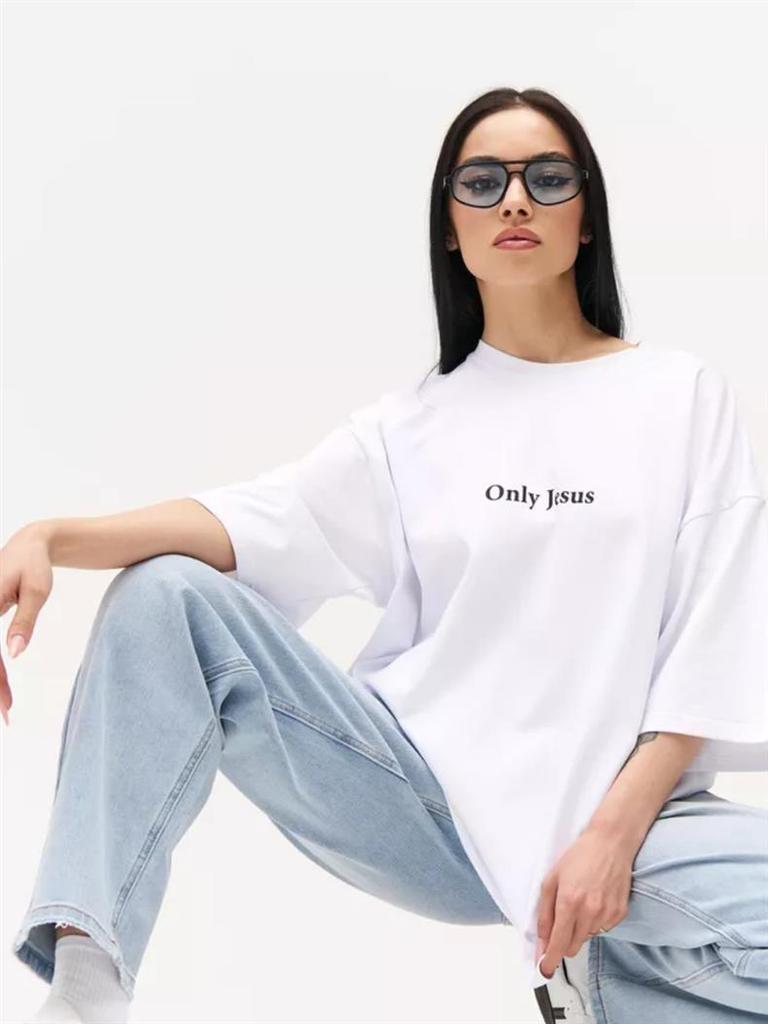 Versatile 100% Cotton Oversized T-Shirt with Simple Print, Short Sleeve, Heavy Duty, Casual Summer Top