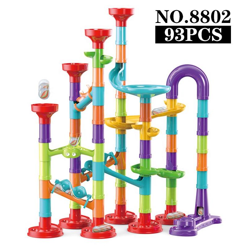 142-Piece Ball Track Music Stacking Puzzle Building Blocks Toy Set