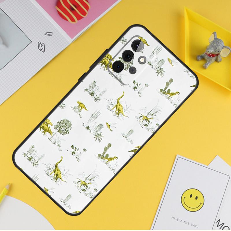 Dinosaur Pattern Case For Samsung Galaxy A36 A16 A56 A06 A54 A34 A14 A13 A53 A12 A22 A32 A52 A35 A17 A15 A55