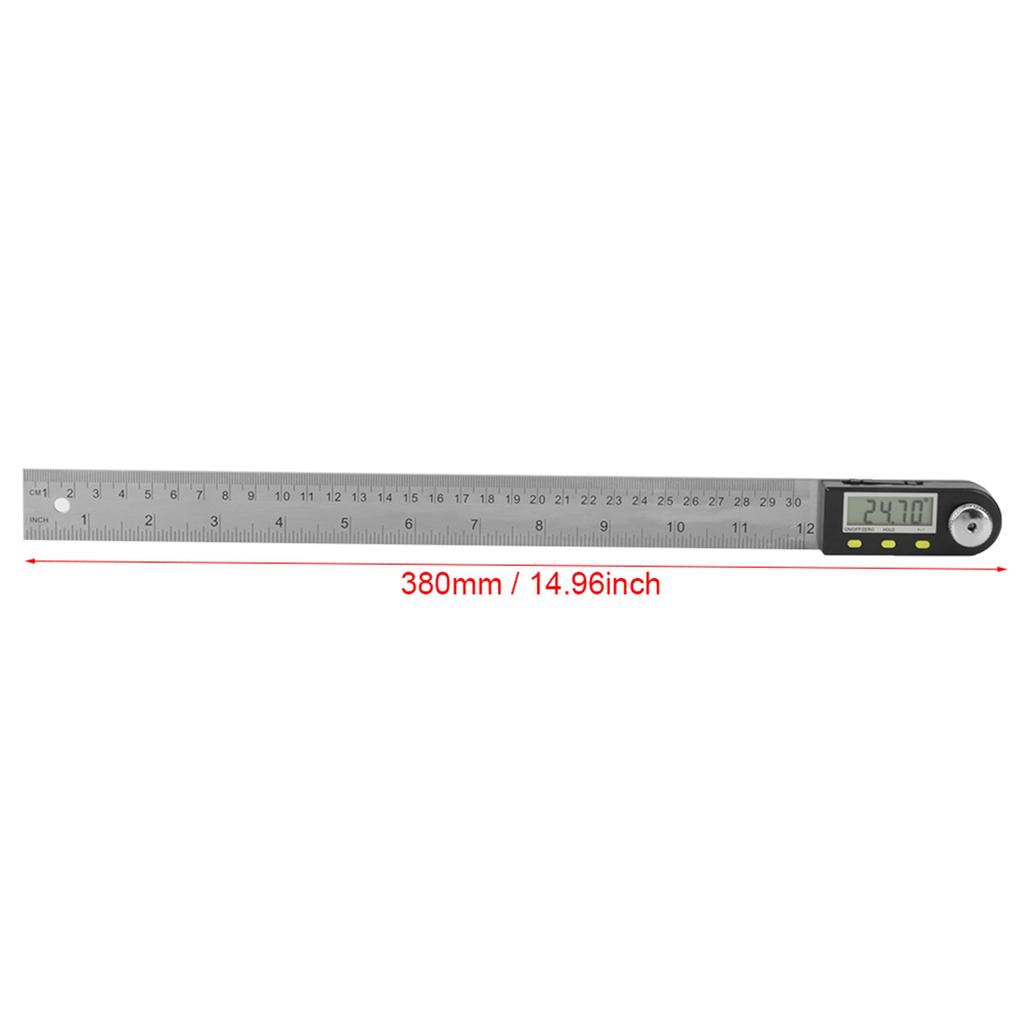 0-300mm Stainless Steel Electronic Protractor Digital Goniometer Angle Finder Miter Gauge Ruler Digital Angle Finder