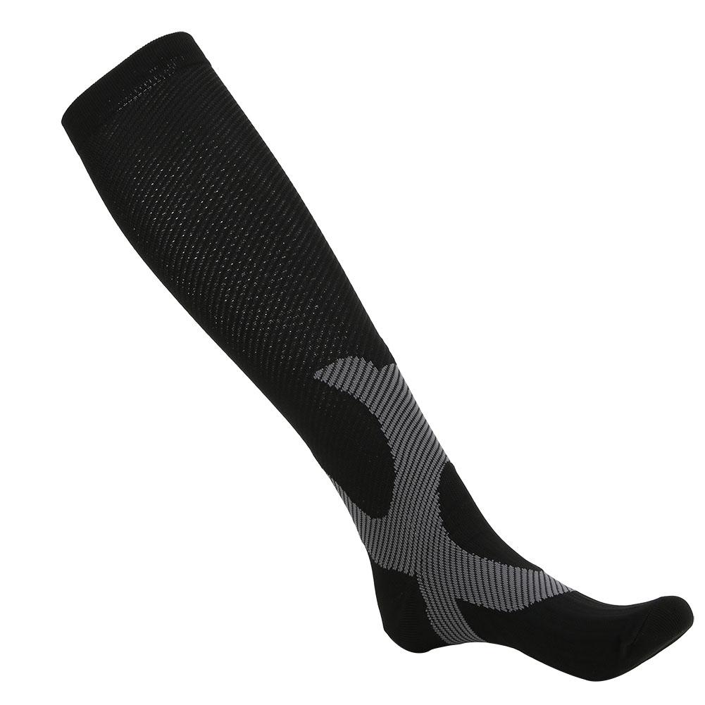 Kompressionsstrümpfe Anti-Müdigkeit Schmerzlinderung Kniehohe Strümpfe für Outdoor-Sportarten L XL