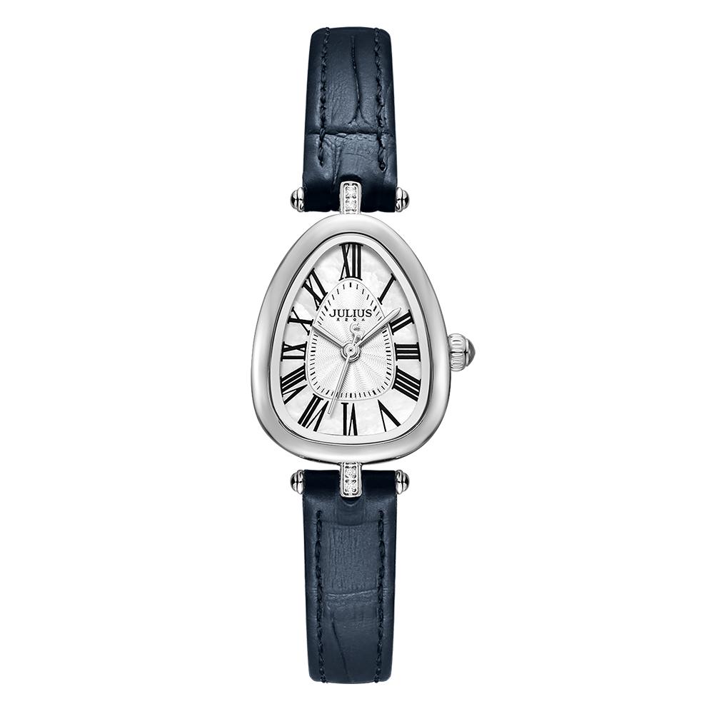 Jyullieoseu Ja-1526 Oval Mother-Of-Pearl Dial Women'S Wristwatch
