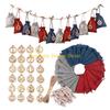 F26C Christmas Advent Calendar Bags 24 Days Countdown Calendar Gift Bags DIY Set