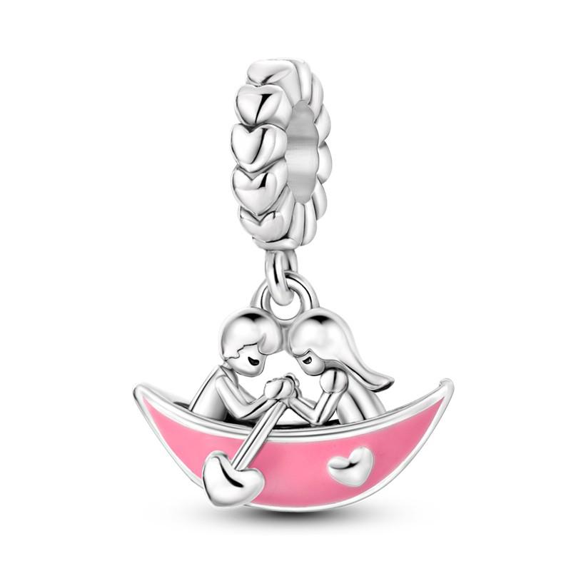 100% Copper Funny Playable Charms Beads Smart Watch Tarot Bike Travel Dangle Fit Original Pandora Bracelet Diy Jewelry