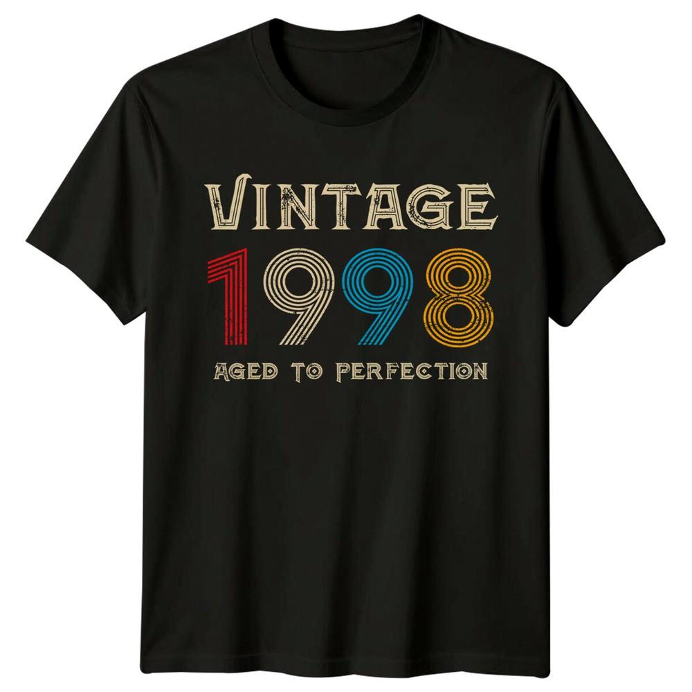 Vintage 1998 Unisexs T Shirt 28th Birthday Gift Aged To Perfection