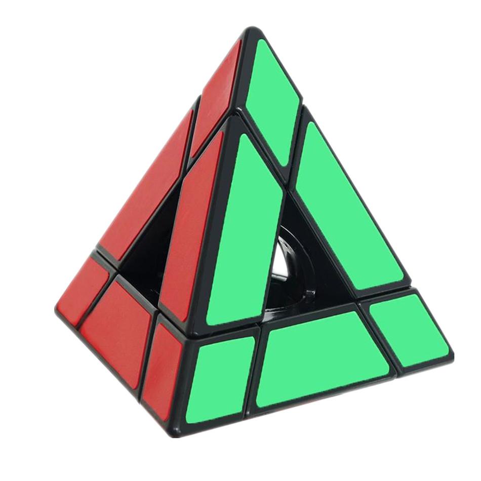 New Shengshou Mirror Void Magic Tower Puzzle 3X3 Hollow Pyramid Professional Cubo Magico Puzzle Toy For Children Kids Gift Toy