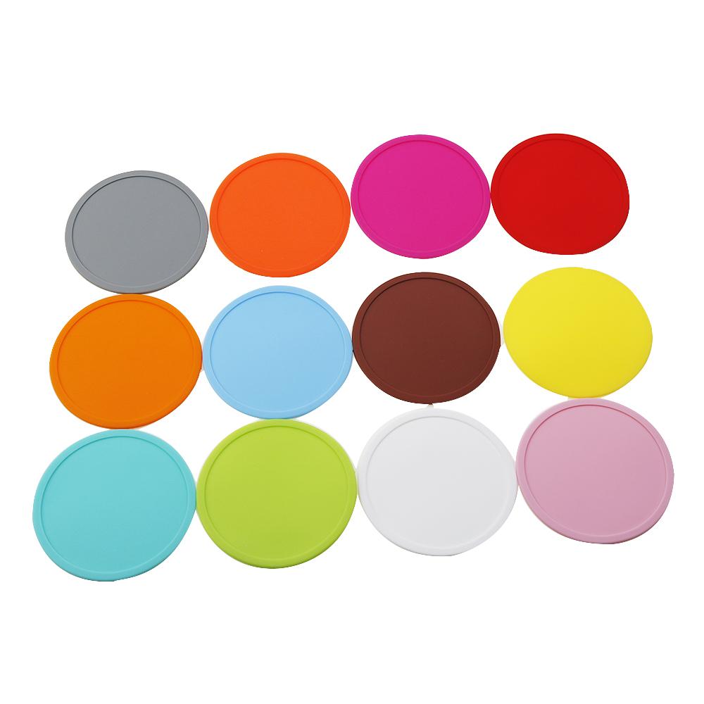 1 PieceAnti Slip and Anti Overflow Coaster Tea Cup and Coffee Coaster Circular Mold Silicone Insulated Table Mat for Home Use