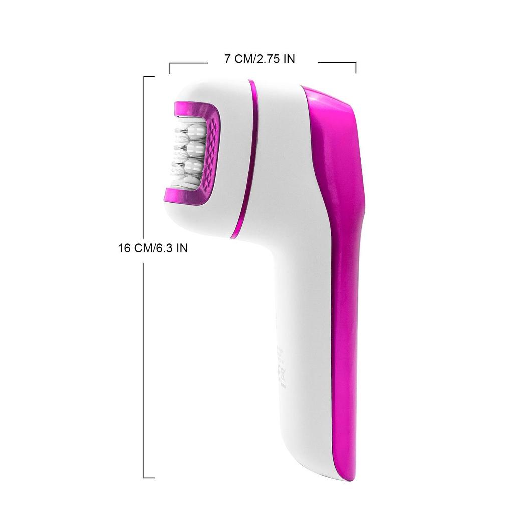 Hatteker 3-in-1 Epilator Women's Electric Trimmer Gentle Hair Removal for Intimate Areas Callus Remover Foot File