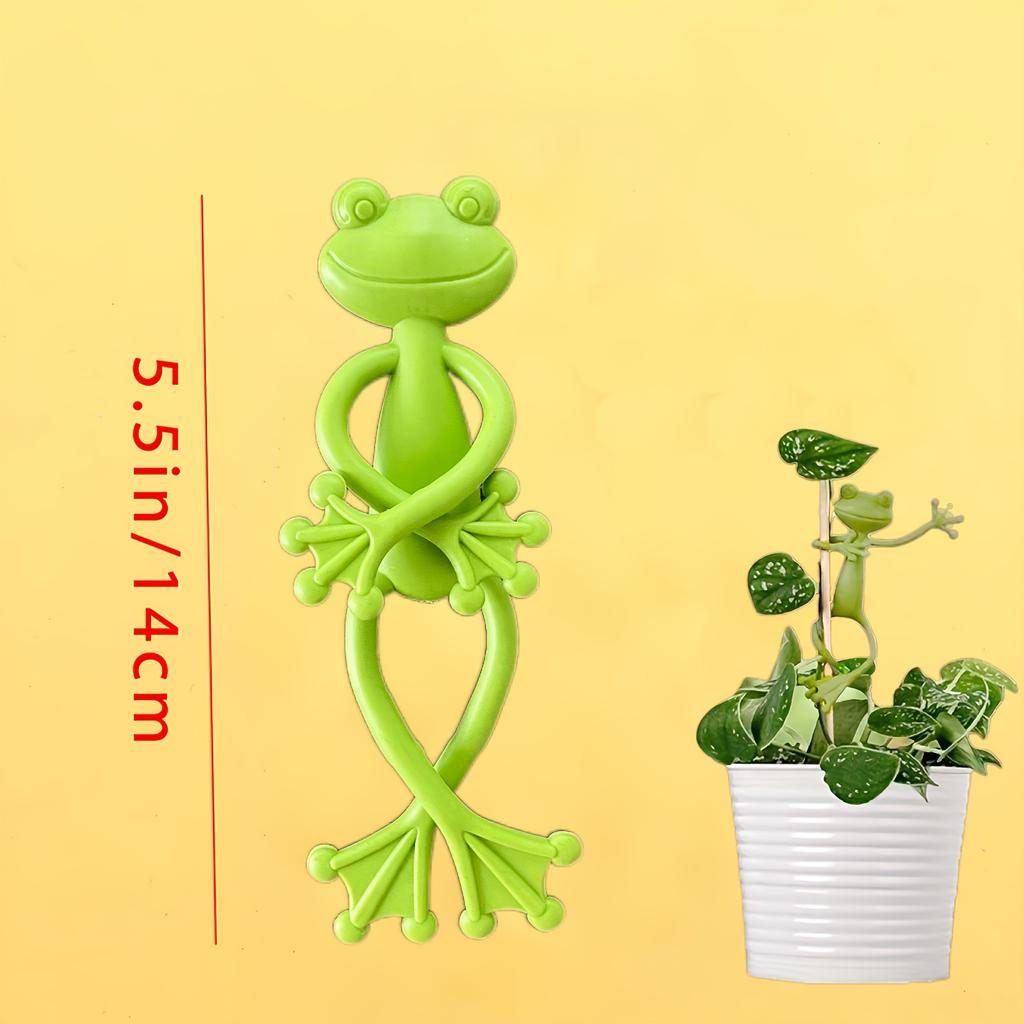 3 buc Suport de plante în formă de broască Simplu ca aspect, dar necompromițător în susținerea creșterii sănătoase, îmbunătățind vigoarea plantelor în timpul procesului de creștere