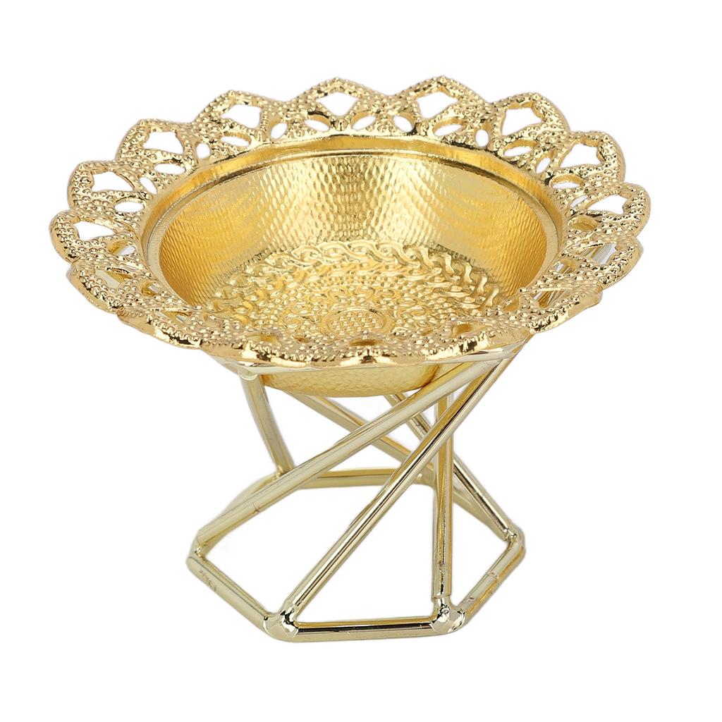Incense Burner Gold Exquisite Light Luxury Style Incense Holder Stand for Home Bedroom Living Room Office