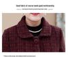 Grandma's Autumn Wool-Blend Coat: Cozy Velvet-Lined Winter Wear for Elderly Ladies