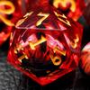 Dragon Eyeball Dice Set, 7PCS Sharp Edge D&D Dice with Gift Case for Dungeons and Dragons Table Game