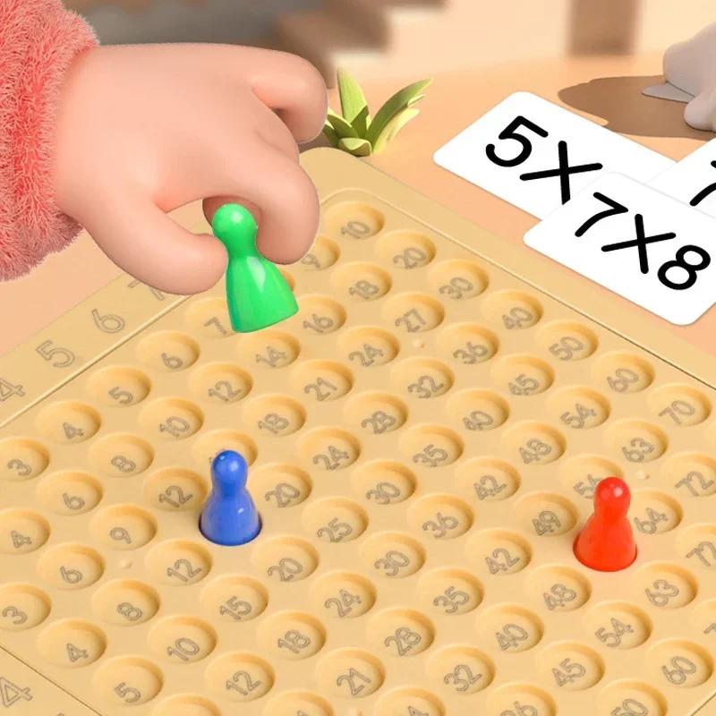 New Montessori Educational Math Toys for Baby Kids 99 Multiplication Addition Table Preschool Math Arithmetic Teaching Aids Gift