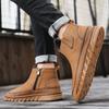 Herren Stiefeletten Plüschschuhe Freizeitschuhe Herbst und Winter Übergröße 39-46