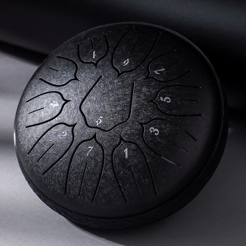 6 Inch 11 Notes Steel Tongue Drums Professional Percussion Rare Musical Instrument Drums Mandolin Meditation Accessories