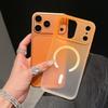 Solid Gradient Magnetic Phone Case for iPhone 17 Pro/16 Pro/15 Plus - Lightweight Semi-Transparent Frosted Design