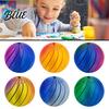 Anxiety Relief Toy 3D Printed Fidget Ball Sensory Spinner Gear Sphere with Stress Liquid Flow Effect Twistable Desk for Office Home Spiral Groove